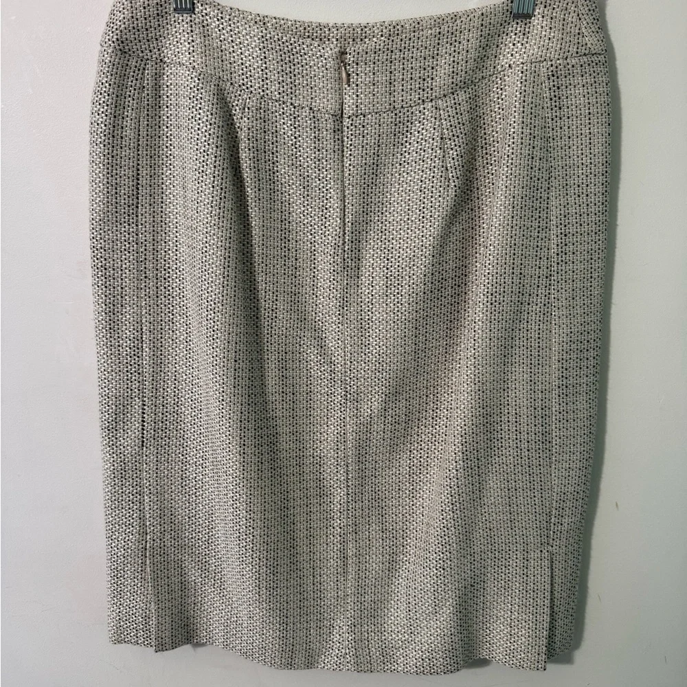 Pendleton city limits Black White tweed woven lined pencil skirt size 12